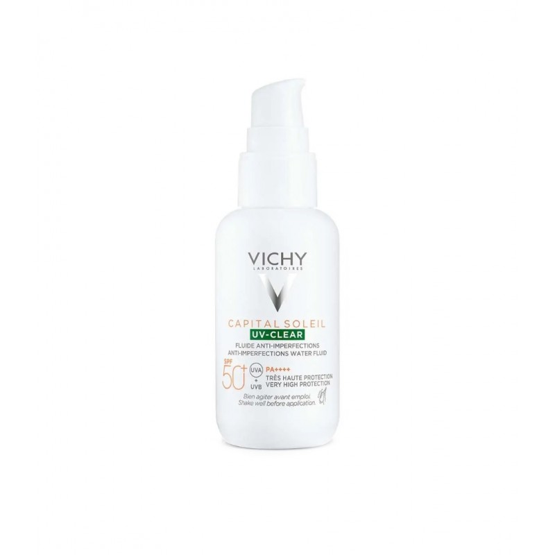 VICHY CAPITAL SOLEIL UV CLEAR SPF50+ ANTI IMPERFECTIONS FLUID / ВИШИ КАПИТАЛ СОЛЕЙ УВ КЛИЪР SPF50+ ФЛУИД ПРОТИВ НЕСЪВЪРШЕНСТВА 40 МЛ VICHY CAPITAL SOLEIL UV CLEAR SPF50+ ANTI IMPERFECTIONS FLUID / ВИШИ КАПИТАЛ СОЛЕЙ УВ КЛИЪР SPF50+ ФЛУИД ПРОТИВ НЕСЪВЪРШЕНСТВА 40 МЛ
