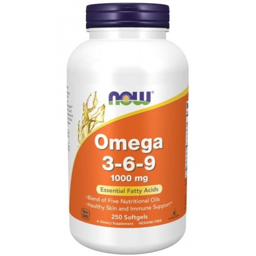 NOW FOODS OMEGA 3-6-9 1000МГ ДРАЖЕТА X250 NOW FOODS OMEGA 3-6-9 1000МГ ДРАЖЕТА X250