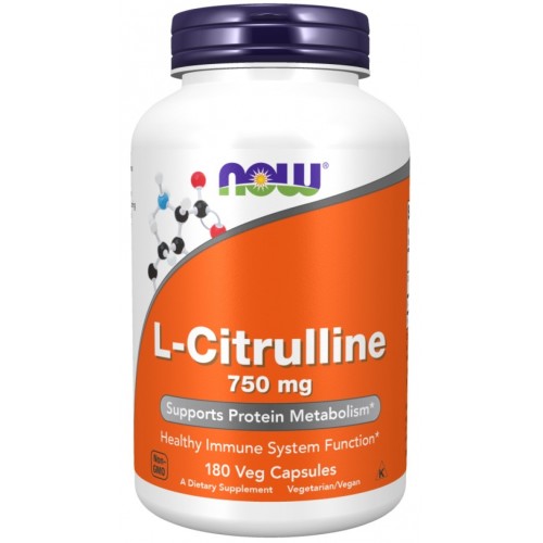 NOW FOODS L-CITRULLINE 750МГ ВЕГАН КАПС. X180