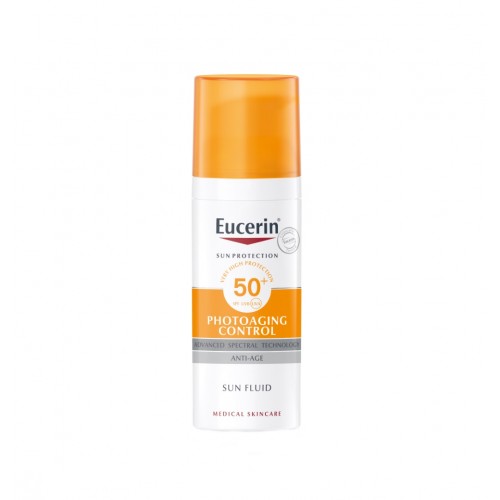 EUCERIN PHOTOAGING CONTROL FACE FLUID / ЕУСЕРИН ФОТОЕЙДЖИНГ КОНТРОЛ СЛЪНЦЕЗАЩИТЕН ФЛУИД ЗА ЛИЦЕ SPF50 50 МЛ