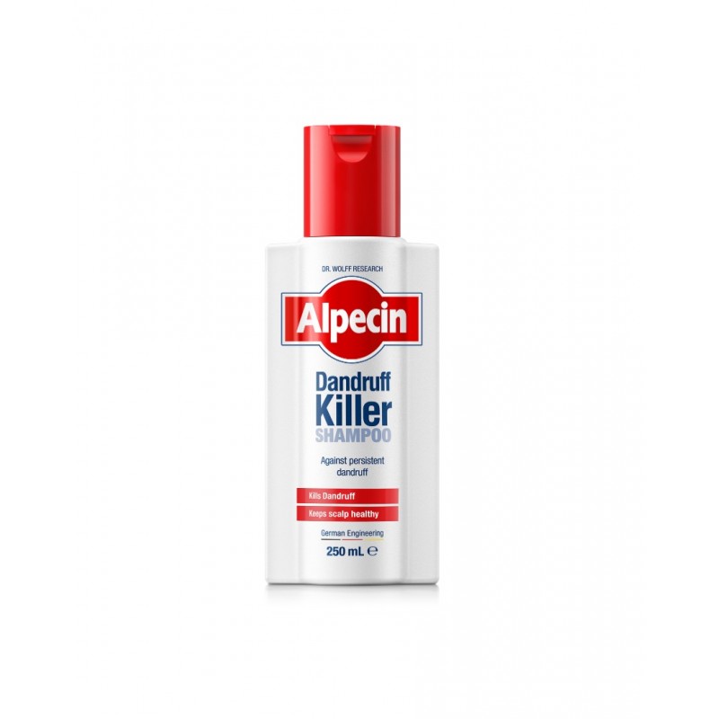 DR. KURT WOLFF GROUP ALPECIN DANDRUFF KILLER SHAMPOO / АЛЦЕПИН ШАМПОАН ПРОТИВ ПЪРХОТ ЗА ЕЖЕДНЕВНА УПОТРЕБА 250 МЛ