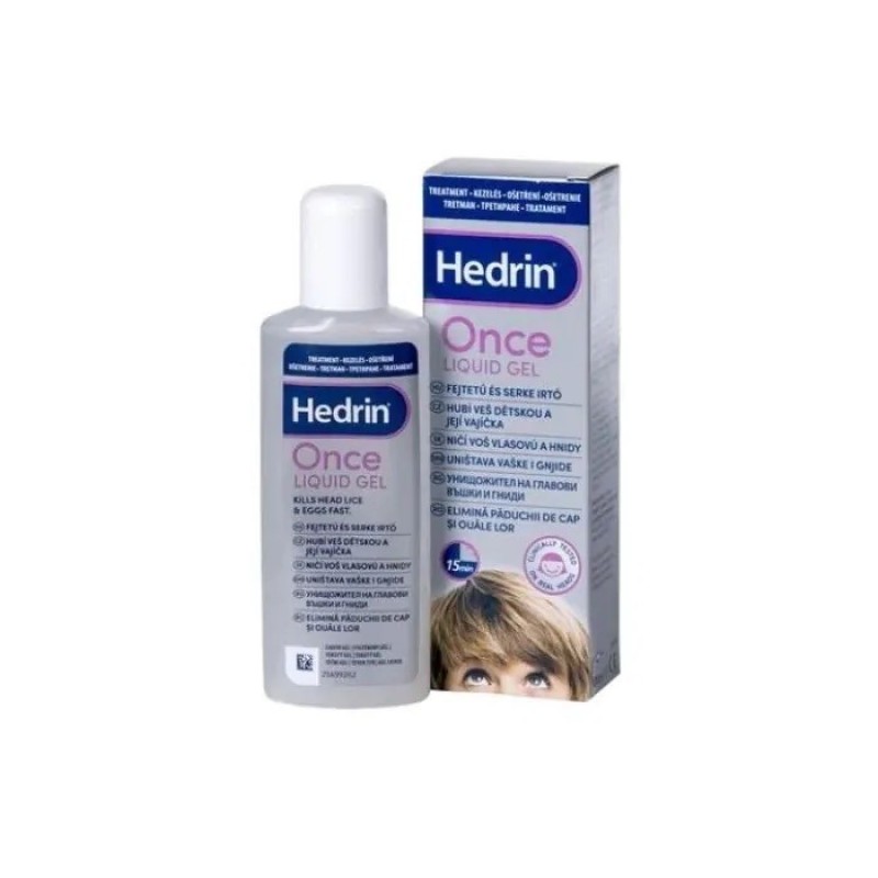 HEDRIN ONCE LIQUID GEL ХЕДРИН ГЕЛ ПРОТИВ ВЪШКИ И ГНИДИ 100М HEDRIN ONCE LIQUID GEL ХЕДРИН ГЕЛ ПРОТИВ ВЪШКИ И ГНИДИ 100М