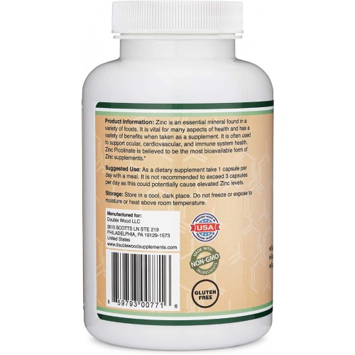 DOUBLE WOOD / ZINC PICOLINATE / ЦИНК (ПИКОЛИНАТ) КАПС. X300