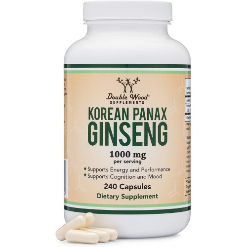 DOUBLE WOOD / KOREAN PANAX GINSENG / КОРЕЙСКИ ЖЕНШЕН КАПС. X240