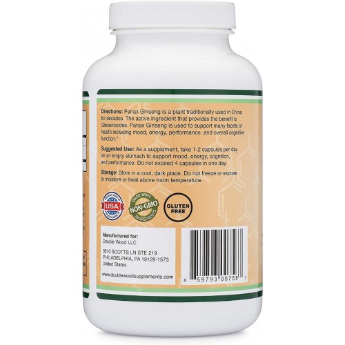 DOUBLE WOOD / KOREAN PANAX GINSENG / КОРЕЙСКИ ЖЕНШЕН КАПС. X240 DOUBLE WOOD / KOREAN PANAX GINSENG / КОРЕЙСКИ ЖЕНШЕН КАПС. X240