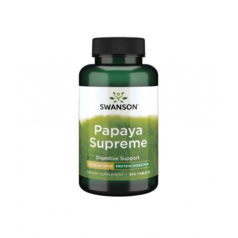 SWANSON PAPAYA SUPREME / СОУНСЪН ПАПАЯ 50 МГ ТАБЛ. Х 300