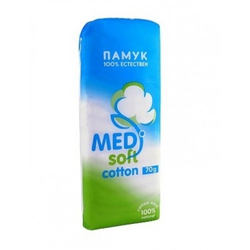 MEDICA/ ПАМУК МЕДИСОФТ естествен пакет x 70гр -Медика MEDICA/ ПАМУК МЕДИСОФТ естествен пакет x 70гр -Медика