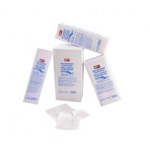 MEDICA/ КОМПРЕСИ нестерилни 10см/10см 8 д. x 100-Медика MEDICA/ КОМПРЕСИ нестерилни 10см/10см 8 д. x 100-Медика