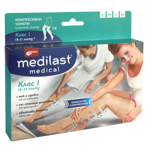 MEDICA/ ЧОРАП КОМПРЕСИВЕН МЕДИЛАСТ I 7/8 XXL x1-МЕДИКА MEDICA/ ЧОРАП КОМПРЕСИВЕН МЕДИЛАСТ I 7/8 XXL x1-МЕДИКА