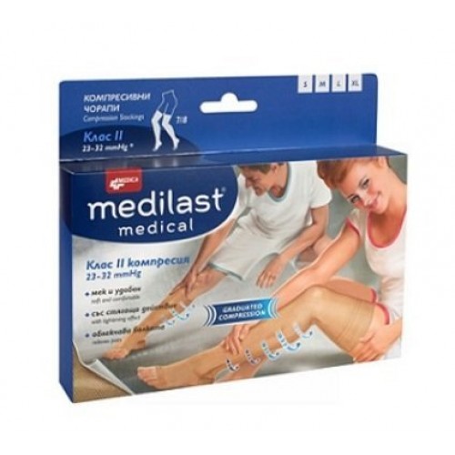 MEDICA/ ЧОРАП КОМПРЕСИВЕН МЕДИЛАСТ II 7/8 M x 1-МЕДИКА MEDICA/ ЧОРАП КОМПРЕСИВЕН МЕДИЛАСТ II 7/8 M x 1-МЕДИКА
