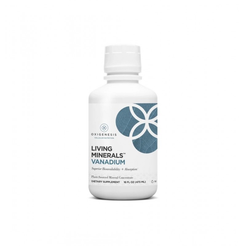 OXIGENESIS-USA LIVING MINERALS VANADIUM / ВАНАДИЙ БАЛАНС НА КРЪВНАТА ЗАХАР 473 МЛ OXIGENESIS-USA LIVING MINERALS VANADIUM / ВАНАДИЙ БАЛАНС НА КРЪВНАТА ЗАХАР 473 МЛ