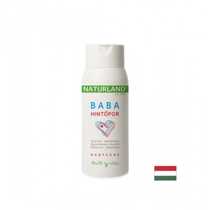 NATURLAND BABA HINTOPOR / БЕБЕШКА ПУДРА С МАСЛО ОТ ЛИМОН ПОПИВА ВЛАГАТА И ПРЕДПАЗВА КОЖНИТЕ ГЪНКИ 60 ГР
