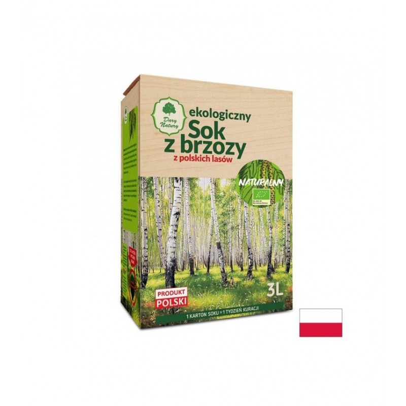 DARY NATURY SOK Z BRZOZY NATURALNY EKO / БИО БРЕЗОВ СОК ДЕТОКСИКАЦИЯ ТОНУС СИЛЕН ИМУНИТЕТ 3 Л
