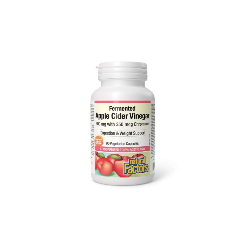 NATURAL FACTORS APPLE CIDER VINEGAR / ЯБЪЛКОВ ОЦЕТ + ХРОМ ПИКОЛИНАТ 250МКГ КАПС. Х90 NATURAL FACTORS APPLE CIDER VINEGAR / ЯБЪЛКОВ ОЦЕТ + ХРОМ ПИКОЛИНАТ 250МКГ КАПС. Х90