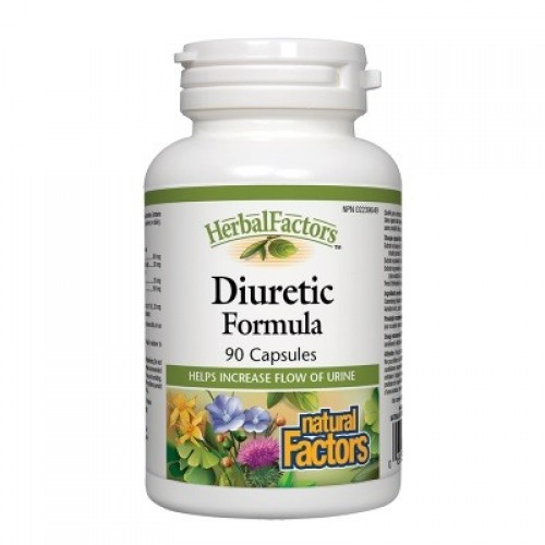 NATURAL FACTORS DIURETIC FORMULA / ДИУРЕТИК ФОРМУЛА 300МГ КАПС. Х90