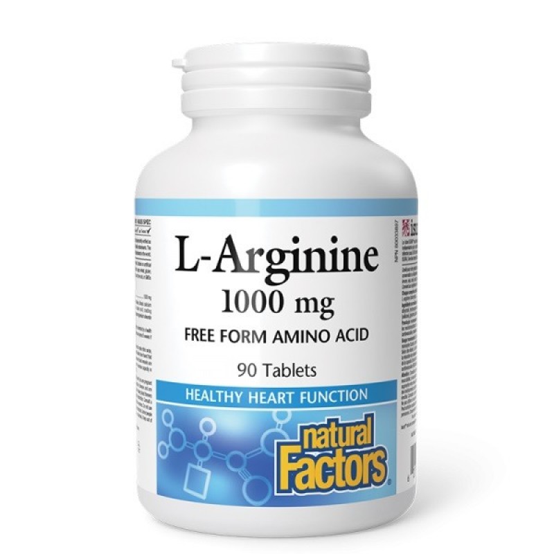 NATURAL FACTORS L-ARGININE / Л-АРГИНИН 1000МГ ТАБЛ. Х90 NATURAL FACTORS L-ARGININE / Л-АРГИНИН 1000МГ ТАБЛ. Х90