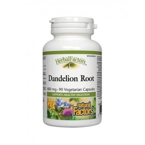 NATURAL FACTORS DANDELION ROOT / ГЛУХАРЧЕ (КОРЕН) 425МГ КАПС. Х90