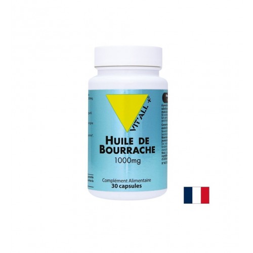 VIT ALL PLUS HUILE DE BOURRACHE / ПОРЕЧ (МАСЛО) ХОРМОНАЛЕН ДИСБАЛАНС, ВЪЗПАЛЕНА КОЖА И АРТРИТ 1000 МГ СОФТГЕЛ КАПС. X 30 VIT ALL PLUS HUILE DE BOURRACHE / ПОРЕЧ (МАСЛО) ХОРМОНАЛЕН ДИСБАЛАНС, ВЪЗПАЛЕНА КОЖА И АРТРИТ 1000 МГ СОФТГЕЛ КАПС. X 30