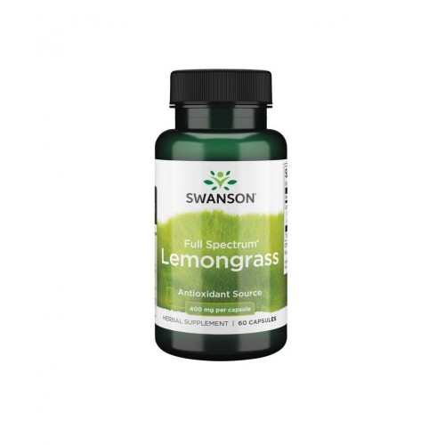 SWANSON FULL SPECTRUM LEMONGRASS / СУОНСЪН ПЪЛЕН СПЕКТЪР ЛИМОНОВА ТРЕВА 400 МГ КАПС. Х 60 SWANSON FULL SPECTRUM LEMONGRASS / СУОНСЪН ПЪЛЕН СПЕКТЪР ЛИМОНОВА ТРЕВА 400 МГ КАПС. Х 60