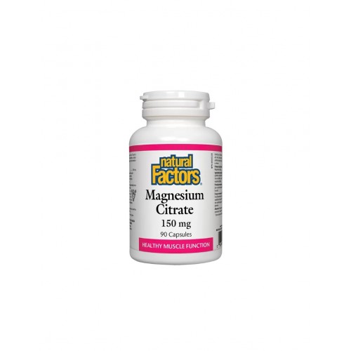 NATURAL FACTORS MAGNESIUM CITRATE / МАГНЕЗИЙ (ЦИТРАТ) 150МГ КАПС. Х90 NATURAL FACTORS MAGNESIUM CITRATE / МАГНЕЗИЙ (ЦИТРАТ) 150МГ КАПС. Х90