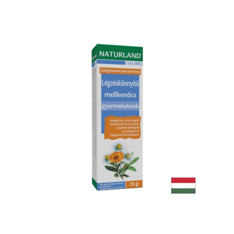 NATURLAND LEGZESKONNYITO MELLKENOCS / МЕХЛЕМ ПРИ ЗАПУШЕН НОС И КАШЛИЦА С ЕВКАЛИПТ, МАЩЕРКА И АНАСОН 70 ГР