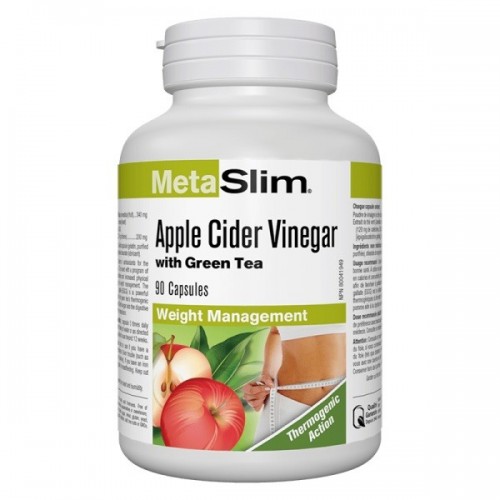 WEBBER NATURALS METASLIM / ЯБЪЛКОВ ОЦЕТ + ЗЕЛЕН ЧАЙ КАПС. Х 90