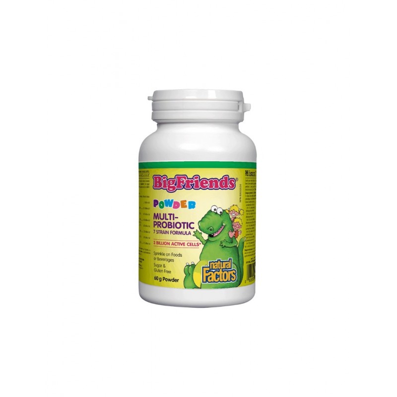 NATURAL FACTORS BIG FRIENDS MULTI PROBIOTIC POWDER / МУЛТИ ПРОБИОТИК ЗА ДЕЦА 60ГР ПРАХ NATURAL FACTORS BIG FRIENDS MULTI PROBIOTIC POWDER / МУЛТИ ПРОБИОТИК ЗА ДЕЦА 60ГР ПРАХ