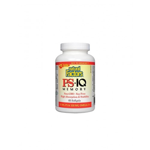 NATURAL FACTORS PS IQ / ФОРМУЛА ЗА ПАМЕТ И КОНЦЕНТРАЦИЯ 498МГ СОФТГЕЛ КАПС. Х60