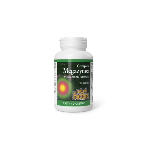 NATURAL FACTORS COMPLETE MEGAZYMES / РАСТИТЕЛНИ ХРАНОСМИЛАТЕЛНИ ЕНЗИМИ ТАБЛ. Х90 NATURAL FACTORS COMPLETE MEGAZYMES / РАСТИТЕЛНИ ХРАНОСМИЛАТЕЛНИ ЕНЗИМИ ТАБЛ. Х90