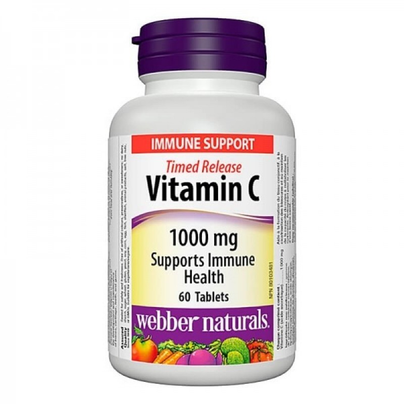 WEBBER NATURALS VITAMIN C / ВИТАМИН C УДЪЛЖЕНО ОСВОБОЖДАВАНЕ 1000МГ ТАБЛ. Х 60 WEBBER NATURALS VITAMIN C / ВИТАМИН C УДЪЛЖЕНО ОСВОБОЖДАВАНЕ 1000МГ ТАБЛ. Х 60