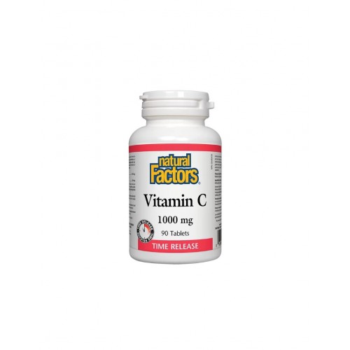 NATURAL FACTORS VITAMIN C / ВИТАМИН C 1000МГ (С УДЪЛЖЕНО ОСВОБОЖДАВАНЕ) И БИОФЛАВОНИ ТАБЛ. Х90