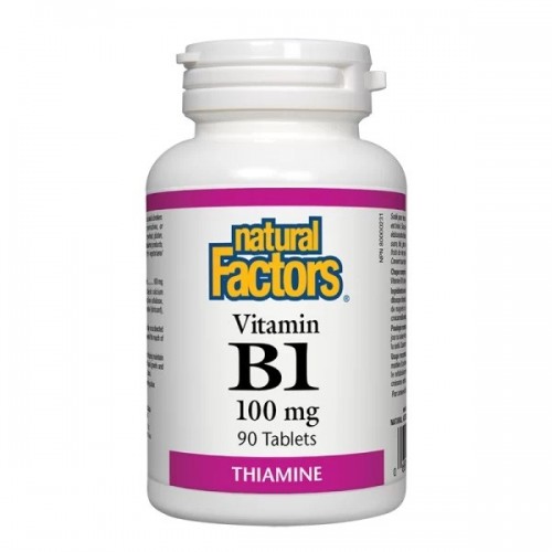 NATURAL FACTORS VITAMIN B1 / ВИТАМИН В1 ТАБЛ. Х90 NATURAL FACTORS VITAMIN B1 / ВИТАМИН В1 ТАБЛ. Х90