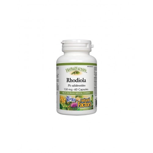 NATURAL FACTORS RHODIOLA / ЗЛАТЕН КОРЕН 150МГ КАПС. Х60