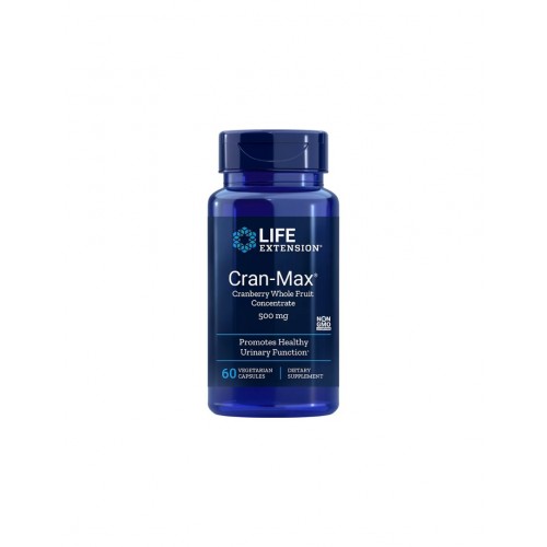 LIFE EXTENSION / CRAN - MAX® CRANBERRY CONCENTRATE / ЧЕРВЕНА БОРОВИНКА 500МГ КАПС. X60 LIFE EXTENSION / CRAN - MAX® CRANBERRY CONCENTRATE / ЧЕРВЕНА БОРОВИНКА 500МГ КАПС. X60