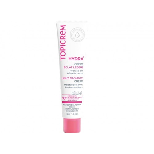 TOPICREM HYDRA+ LIGHT RADIANCE CREAM / ХИДРАТИРАЩ И РЕВИТАЛИЗИРАЩ КРЕМ ЗА ЛИЦЕ (ЗА НОРМАЛНА И ЧУВСТВИТЕЛНА КОЖА) 40МЛ TOPICREM HYDRA+ LIGHT RADIANCE CREAM / ХИДРАТИРАЩ И РЕВИТАЛИЗИРАЩ КРЕМ ЗА ЛИЦЕ (ЗА НОРМАЛНА И ЧУВСТВИТЕЛНА КОЖА) 40МЛ