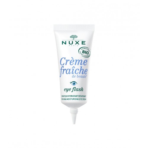 NUXE CREME FRAICHE DE BEAUTE EYE FLASH REVIVING MOISTURIZING EYE CREAM / НУКС КРЕМ ФРЕШ ДЕ БЮТИ ХИДРАТИРАЩ ОЗАРЯВАЩ ОКОЛООЧЕН КРЕМ 15 МЛ