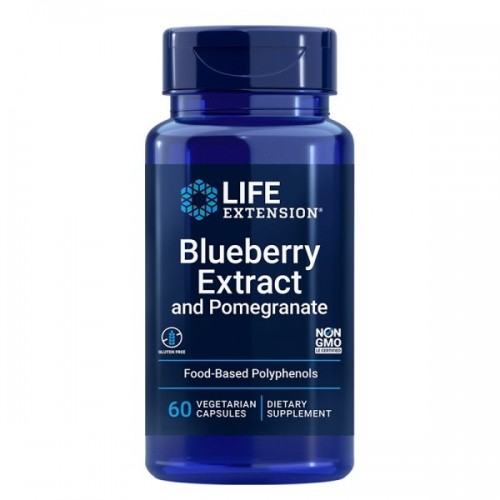 LIFE EXTENSION / BLUEBERRY EXTRACT AND POMEGRANATE / ЕКСТРАКТ ОТ СИНЯ БОРОВИНКА И НАР КАПС. X60 LIFE EXTENSION / BLUEBERRY EXTRACT AND POMEGRANATE / ЕКСТРАКТ ОТ СИНЯ БОРОВИНКА И НАР КАПС. X60