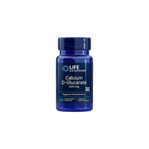 LIFE EXTENSION / CALCIUM D-GLUCARATE / КАЛЦИЕВ Д-ГЛЮКАРАТ 200МГ КАПС. X60 LIFE EXTENSION / CALCIUM D-GLUCARATE / КАЛЦИЕВ Д-ГЛЮКАРАТ 200МГ КАПС. X60