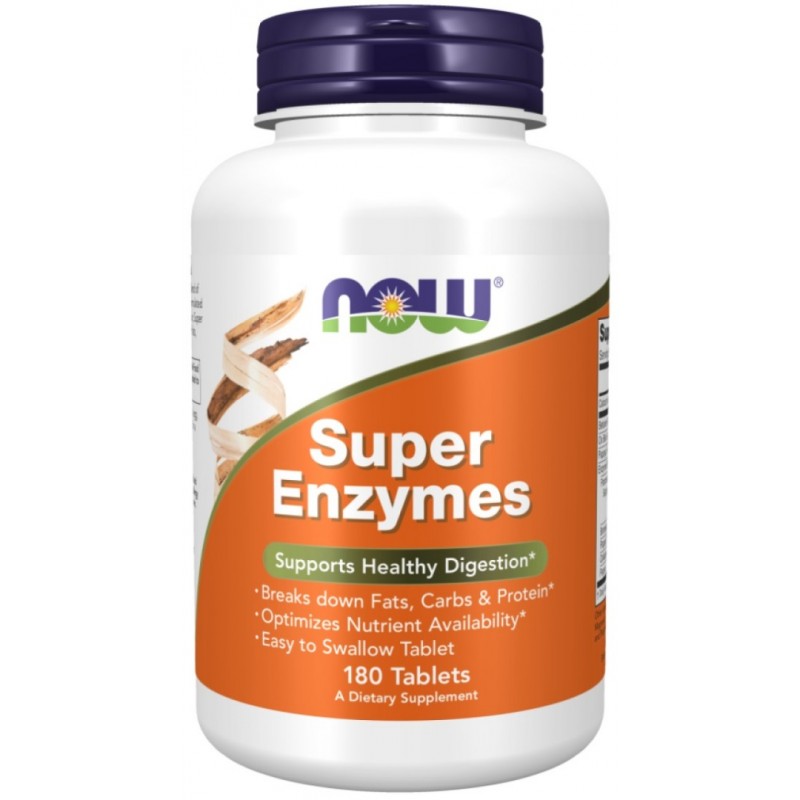 NOW FOODS SUPER ENZYMES ТАБЛ. X180 NOW FOODS SUPER ENZYMES ТАБЛ. X180