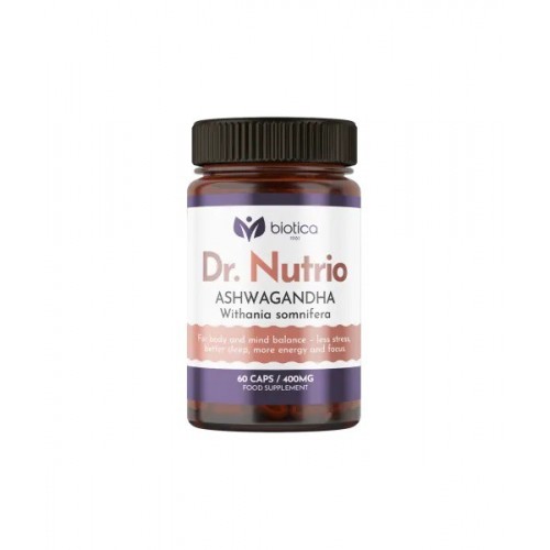 BIOTICA ASHWAGANDHA / АШВАГАНДА 400 МГ КАПС. X 60