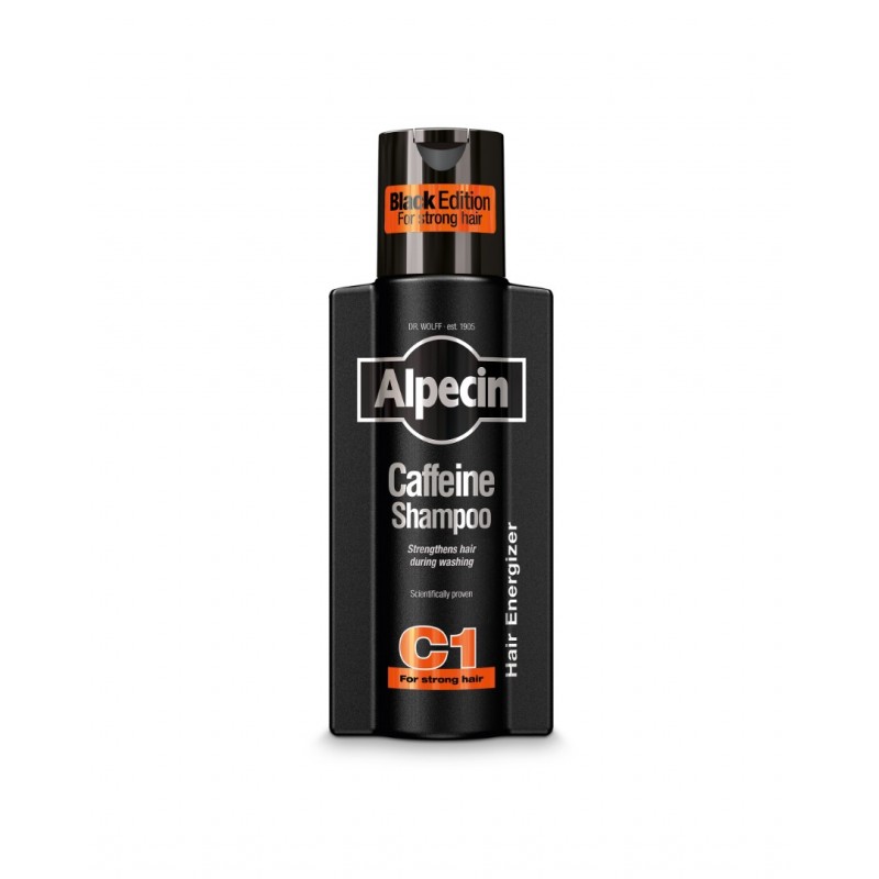 DR. KURT WOLFF GROUP ALPECIN C1 BLACK EDITION / АЛПЕЦИН КОФЕИНОВ ШАМПОАН ПРОТИВ КОСОПАД ЗА МЪЖЕ 250 МЛ DR. KURT WOLFF GROUP ALPECIN C1 BLACK EDITION / АЛПЕЦИН КОФЕИНОВ ШАМПОАН ПРОТИВ КОСОПАД ЗА МЪЖЕ 250 МЛ