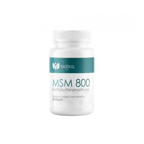 BIOTICA MSM 800 / МСМ МЕТИЛСУЛФОНИЛМЕТАН ЗА КОСТИТЕ И СТАВИТЕ 800 МГ ТАБЛ. X 90 
