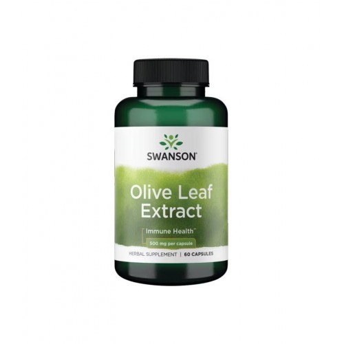 SWANSON OLIVE LEAF EXTRACT / СУОНСЪН ЕКСТРАКТ ОТ МАСЛИНОВИ ЛИСТА 500 МГ КАПС. Х 60