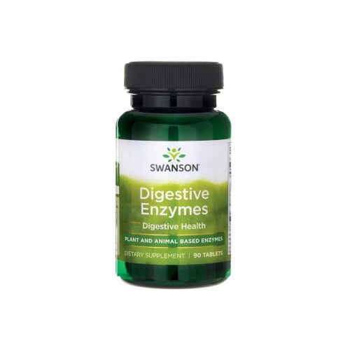 SWANSON DIGESTIVE ENZYMES / СОУНСЪН ХРАНОСМИЛАТЕЛНИ ЕНЗИМИ 90 ГР ТАБЛ. Х 90