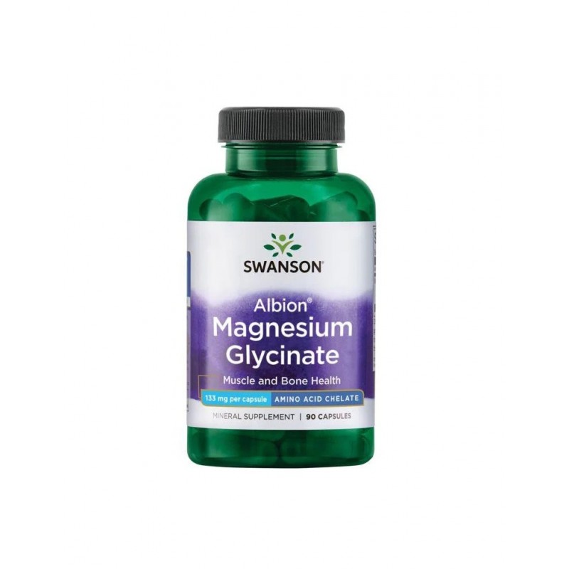 SWANSON ALBION CHELATED MAGNESIUM GLYCINATE / СУОНСЪН АЛБИОН ХЕЛАТИРАН МАГНЕЗИЕВ ГЛИЦИНАТ 133 МГ КАПС. Х 90 SWANSON ALBION CHELATED MAGNESIUM GLYCINATE / СУОНСЪН АЛБИОН ХЕЛАТИРАН МАГНЕЗИЕВ ГЛИЦИНАТ 133 МГ КАПС. Х 90