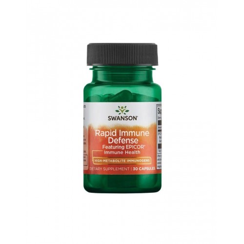 SWANSON EPICOR HIGH-METABOLITE IMMUNOGENS / СУОНСЪН ЕПИКОР ВИСОКО МЕТАБОЛИТНИ ИМУНОГЕНИ 500 МГ КАПС. Х 30
