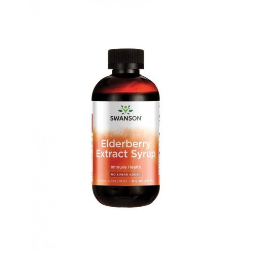 SWANSON ELDERBERRY EXTRACT SYRUP 100% NATURAL / СУОНСЪН ЕКСТРАКТ ОТ БЪЗ 100% НАТУРАЛЕН 237 МЛ