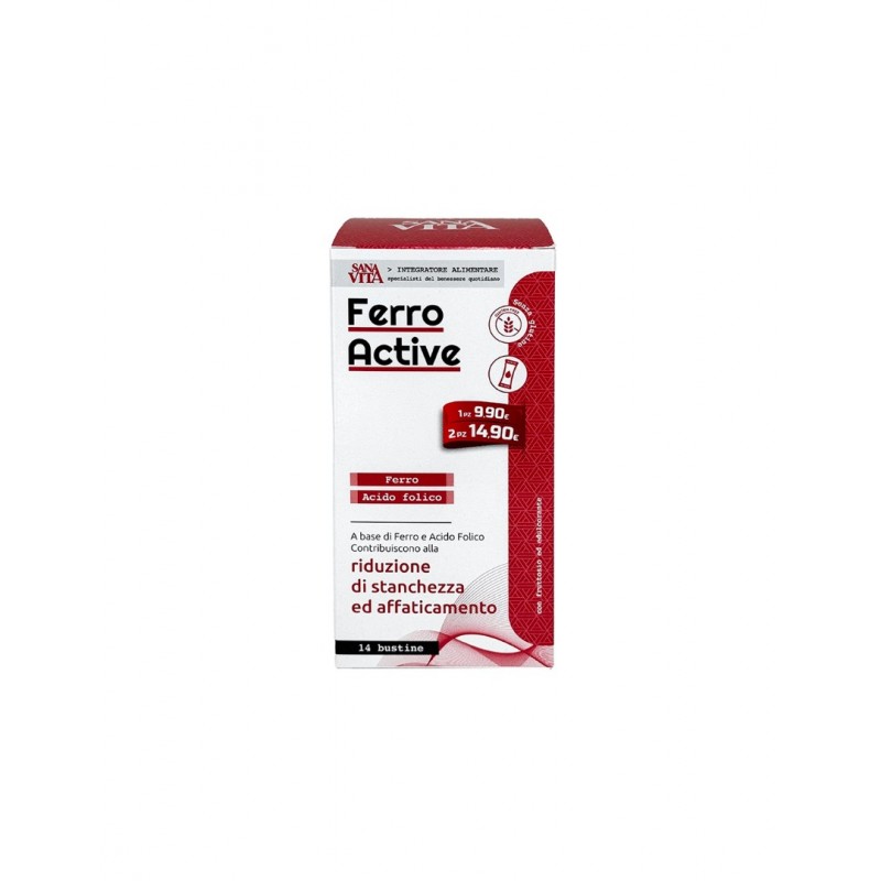 PALADIN PHARMA SANAVITA FERRO ACTIVE / АНЕМИЯ - ФЕРОАКТИВ (ЖЕЛЯЗО + ФОЛИЕВА КИСЕЛИНА) САШЕТА С ТЕЧНОСТ Х14 PALADIN PHARMA SANAVITA FERRO ACTIVE / АНЕМИЯ - ФЕРОАКТИВ (ЖЕЛЯЗО + ФОЛИЕВА КИСЕЛИНА) САШЕТА С ТЕЧНОСТ Х14