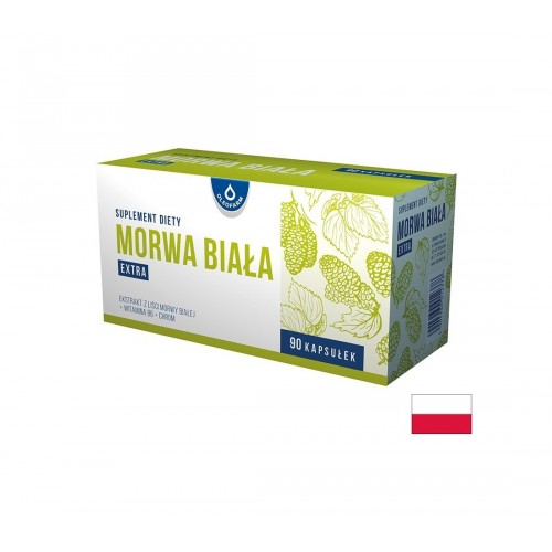 OLEOFARM MORWA BIALA EXTRA / БЯЛА ЧЕРНИЦА 600 МГ + ВИТАМИН B6 + ХРОМ КОНТРОЛ НА КРЪВНАТА ЗАХАР КАПС. X 90