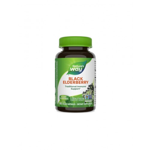 NATURE'S WAY BLACK ELDERBERRY / ЧЕРЕН БЪЗ (ПЛОД И ЦВЯТ) 575МГ КАПС. Х100 NATURE'S WAY BLACK ELDERBERRY / ЧЕРЕН БЪЗ (ПЛОД И ЦВЯТ) 575МГ КАПС. Х100